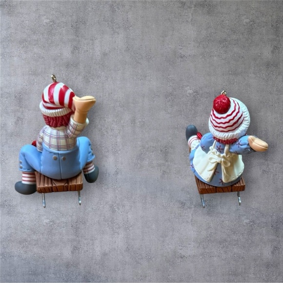 Hallmark Classic Raggedy Ann & Andy Holiday Sledding Keepsake Ornament - Picture 5 of 5